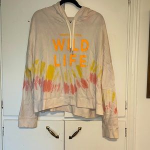 Cropped ivory Ella hoodie